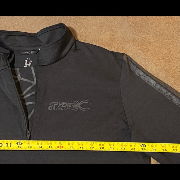 Men’s Spyder Paramount Zip T-Neck XL Black Ebony - Picture 6 of 8